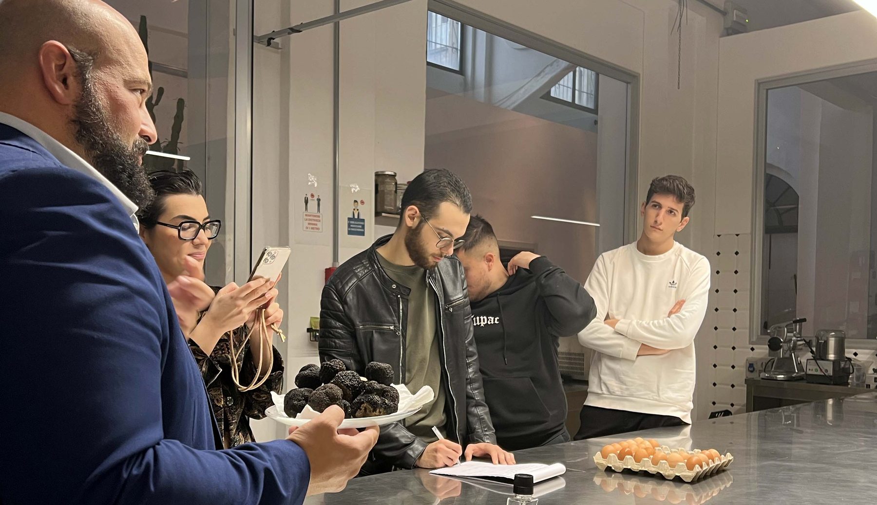 Masterclass con lo staff in cucina